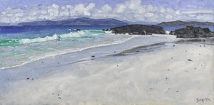 Sahil Kayalıkları, Iona, 2016 (tuval üzerine yağlıboya) by Charles Simpson