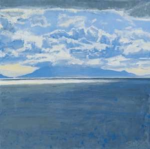 Karanlık Deniz, Rum, 2015 (tuval üzerine yağlıboya) by Charles Simpson