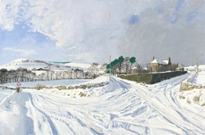 Newhall, 2011 (tuval üzerine yağlıboya) by Charles Simpson