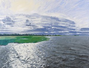 Ekim Işığı, Aberlady, 2012 (tuval üzerine yağlıboya) by Charles Simpson