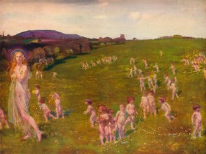 Baharın Gelişi, 1913 by Charles Sims