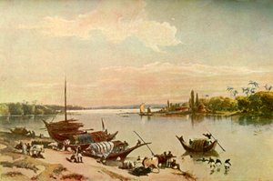 Barrackpore - Kalküta Yakınlarındaki Ganj Nehrinde, 1840