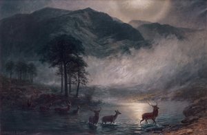 Nehir Geçişi (tuval üzerine yağlı boya) by Charles Stuart