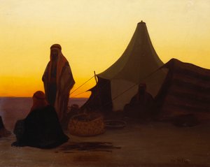 Bir Arap Kampı by Charles Theodore Frere