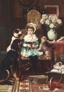 Doddy ve evcil hayvanları, 1883 by Charles Trevor Garland