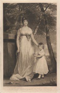 Charlotte Kontes Cholmondeley ve Oğlu Sayın Henry Cholmondeley by Charles Turner