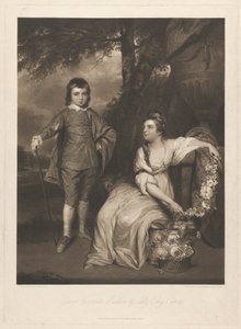 George Vikont Malden ve Leydi Elizabeth Capel by Charles Turner