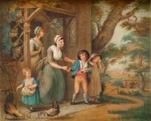 Okula Gitmek, 19. yüzyıl by Charles Turner