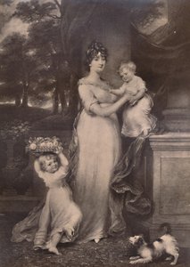 Maria Scott-Waring ve kızları, 1804 1894 dolayları by Charles Turner