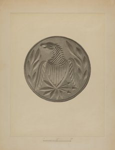 Pa. Alman Tereyağı Damgası by Charles Von Urban