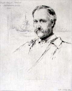 Sir Frank Short (1857-1945) ressam ve oymacı, 1901