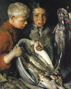 Fisher Çocukları, ca. 1902. by Charles Webster Hawthorne