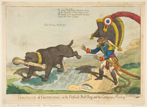 Çekişme Kemiği veya İngiliz Bull Dog ve Korsika Maymunu, 14 Haziran 1803.