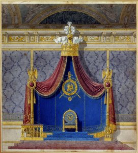 Sanat Fransa: Charles Percier (1764-1838) ve Pierre Francois Leonard Fontaine (1762-1853), Fransız mimarlar ve dekoratörler tarafından oluşturulan Palais des Tuileries