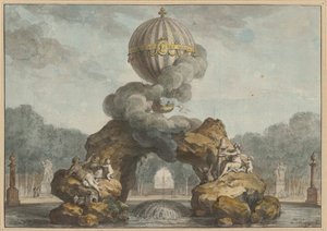 Charlière ile bir çeşme dekorasyonu projesi, 1783.