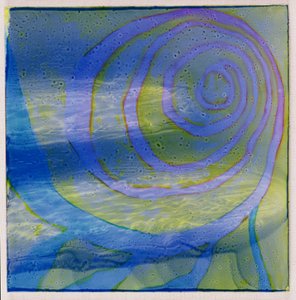 Boodhoo Lagünü, 2000 (gesso üzerine yağ) by Charlotte Johnstone