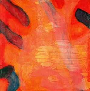 Palyaço Balığı II, 1997 (gesso tahtasında yağ ve sır)