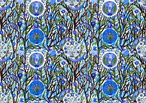 Ashmolean Museum Pattern Design #2, 2020 (fırça ve kalemler) by Charlotte Orr