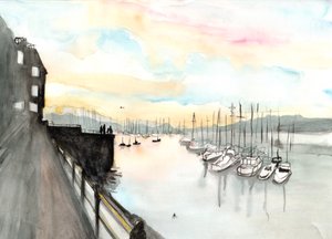 Falmouth, 2013 (sulu boya)