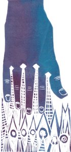 El, 2012 (linocut) by Charlotte Orr