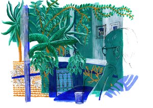 Otoportre, 2015 akrilik by Charlotte Orr