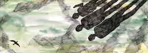 The Seagulls Tale, 2020 (kalem ve sulu boya) by Charlotte Orr
