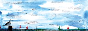 Martı Masalı, 2020 (suluboya ve kalem) by Charlotte Orr