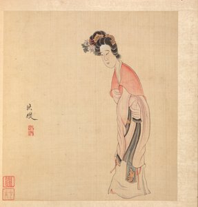 Kadim Ustalardan Sonra Resimler: Bir Leydi, 1598-1652. by Chen Hongshou