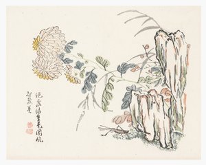 Krizantem, Hardal Tohumu Bahçesi Manuel by Cheng An (after)