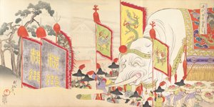Chiyoda Kasutea l part m f yan, 1897. , 1897. by Chikanobu Yoshu