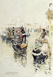 Bir Venedik Yarışı by Childe Frederick Hassam