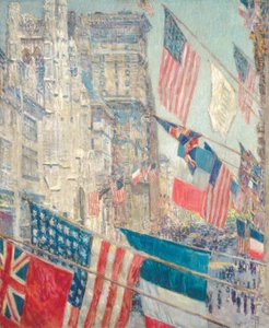 Müttefikler Günü, Mayıs 1917 (tuval üzerine yağlı boya) by Childe Frederick Hassam