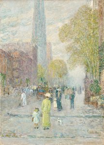 Katedral Kuleleri, Bahar Sabahı by Childe Frederick Hassam
