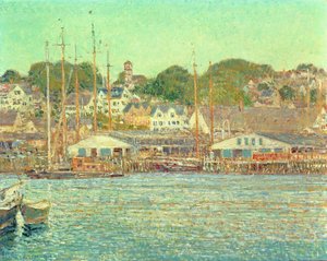 Gloucester Limanı by Childe Frederick Hassam