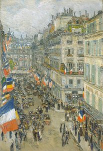 Ondördüncü Temmuz, Rue Daunou by Childe Frederick Hassam