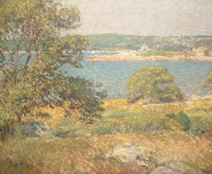 Ten Pound Adası, c.1896-99 (tuval üzerine yağlı boya) by Childe Frederick Hassam