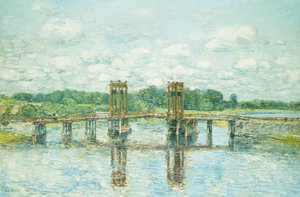 Ücretli Köprü, New Hampshire, Exeter Yakınında by Childe Frederick Hassam