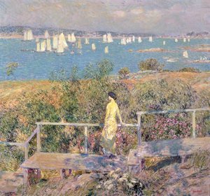 Yatlar, Gloucester by Childe Frederick Hassam