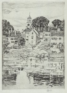 Kilise Kulesi, Portsmouth, 1921 by Childe Hassam
