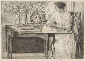 Koloni Masası, Cos Cob, 1915 by Childe Hassam