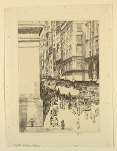 Beşinci Cadde, Öğlen by Childe Hassam