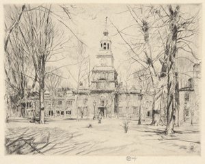 Bağımsızlık Salonu, Philadelphia, 1926 by Childe Hassam