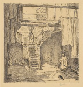 Eski Çin Mahallesi, San Francisco by Childe Hassam