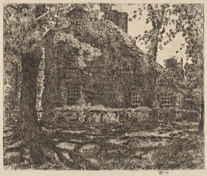 "Home Sweet Home" Cottage, Easthampton by Childe Hassam