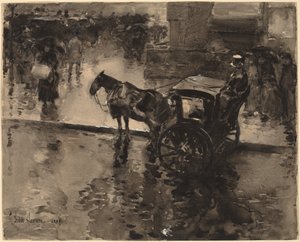 Bulvardaki Gelgit by Childe Hassam