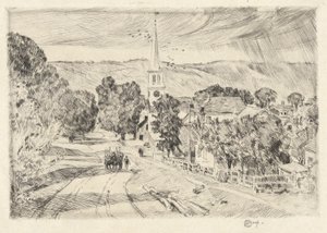 Vermont Köyü, 1923 by Childe Hassam