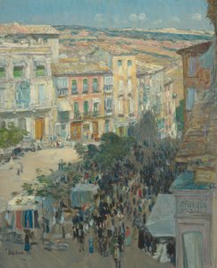 Güney Fransız Şehrinin Görünümü by Childe Hassam
