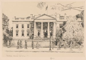 Beyaz Saray, Washington, 1925 by Childe Hassam