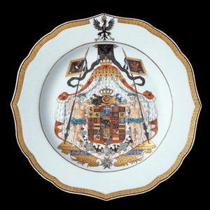 Armorial Yemek Tabağı, Qianlong Dönemi (1736-95) c.1755 (porselen)