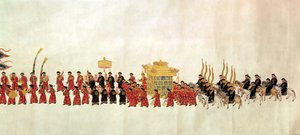 Bir İmparatorluk Alayı (kağıt üzerinde wc) by Chinese School